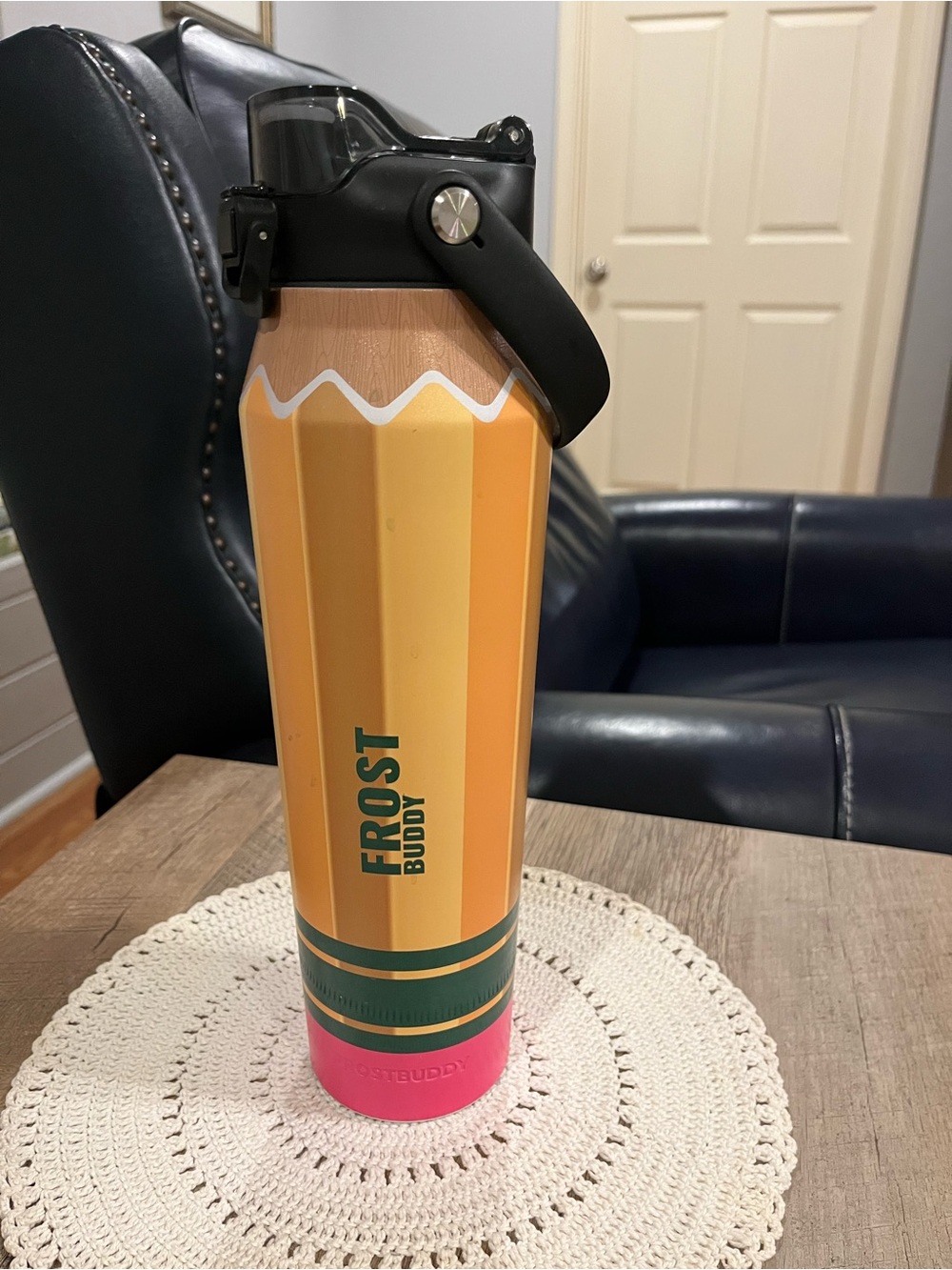 Frost Buddy Yellow & Pink Insulated Water Bottle